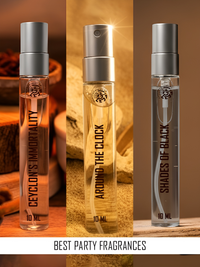 Best Party Fragrances (Shades of Black-10ml, Around the Clock-10ml, Ceylons Mortality-10ml)